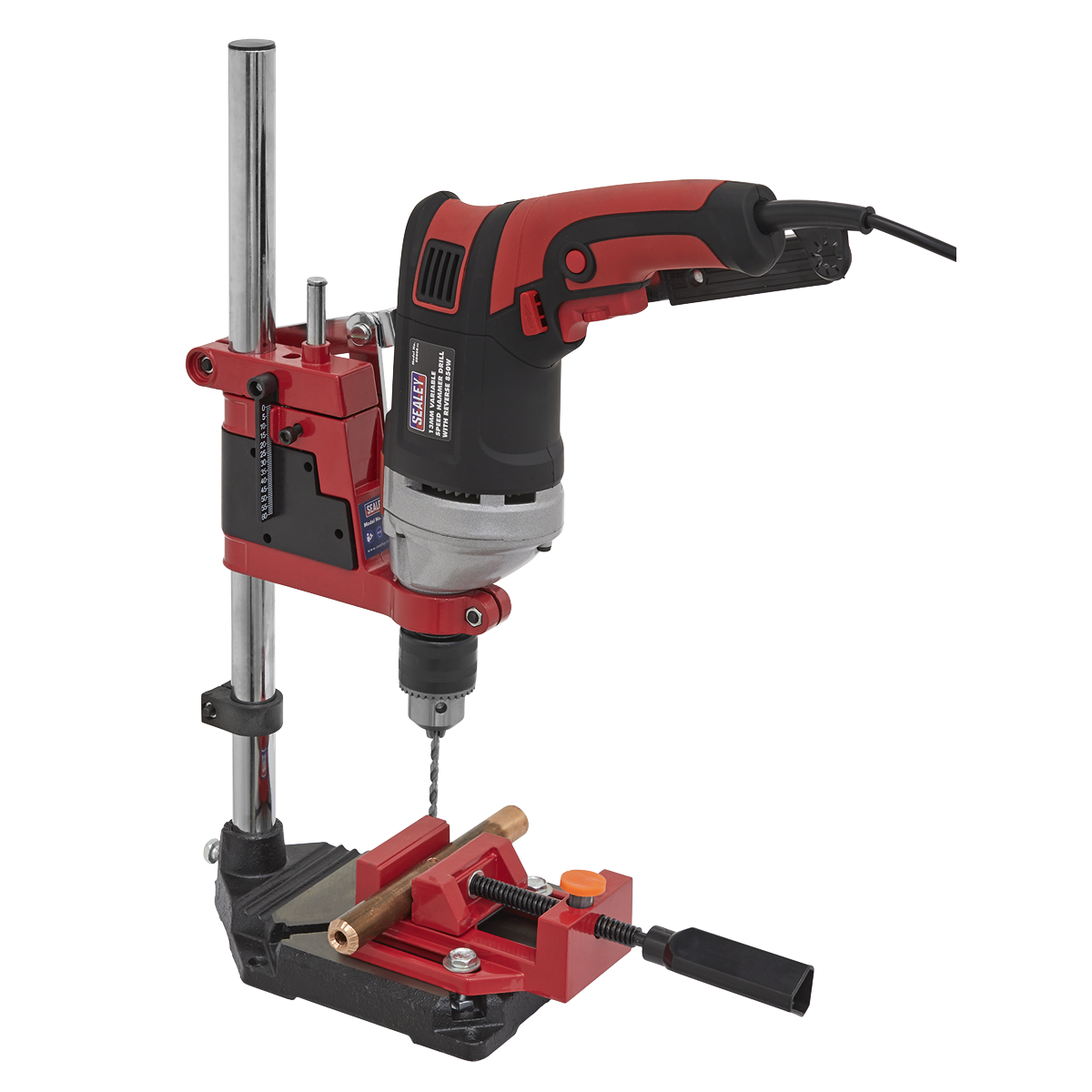 Drill Stand with Cast Iron Base 500mm & Vice 65mm