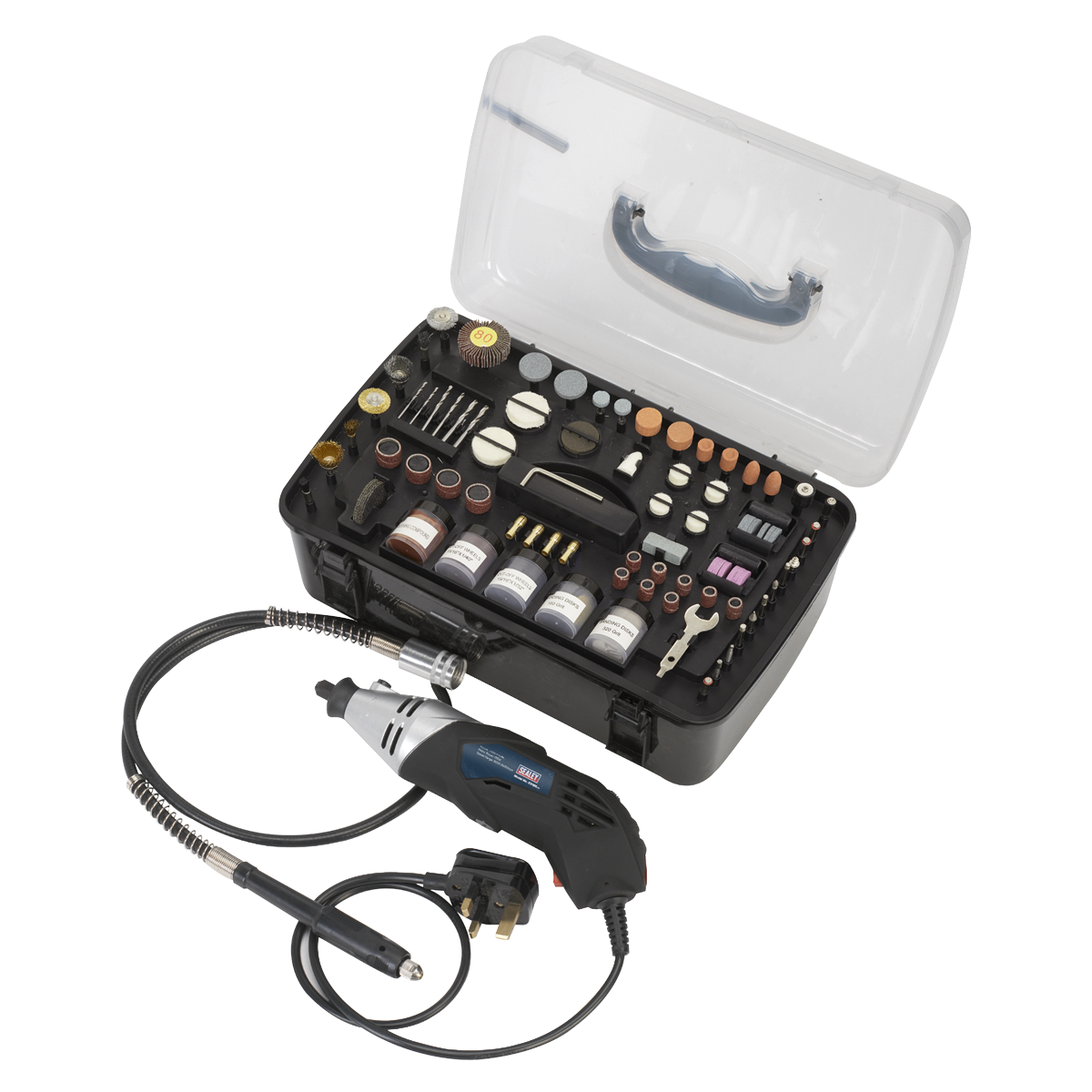 Multipurpose Rotary Tool & Engraver Kit 230V 219pc