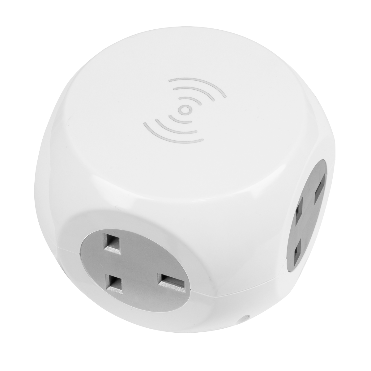 1.4m Extension Cable Cube & Wireless Charging Pad 3 x 230V & 3 x USB Sockets