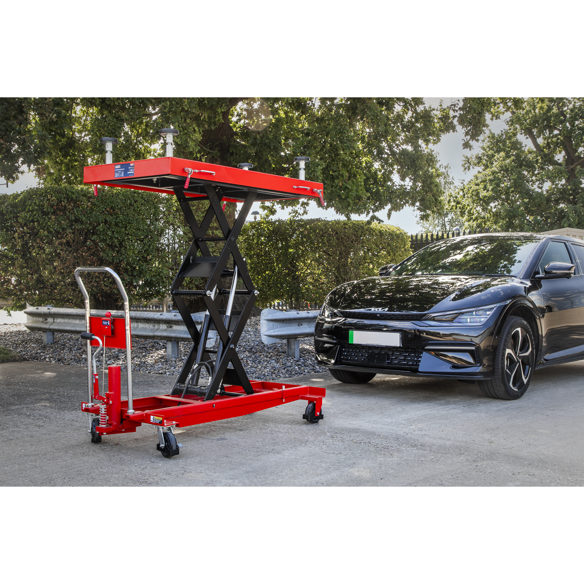 High Lift EV Battery Lift/Hydraulic Platform Truck 1000kg Capacity