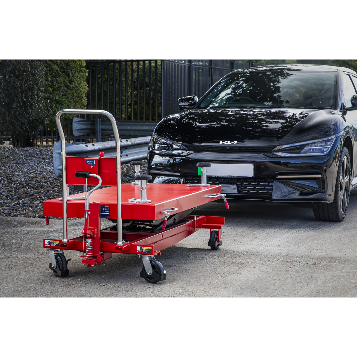 High Lift EV Battery Lift/Hydraulic Platform Truck 1000kg Capacity