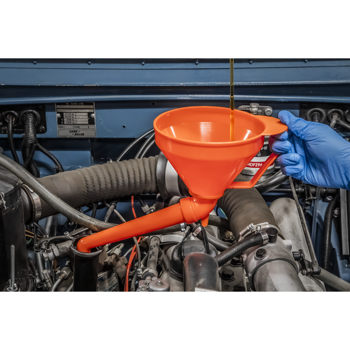 Fixed Offset Spout Funnel with Filter 160mm - Medium
