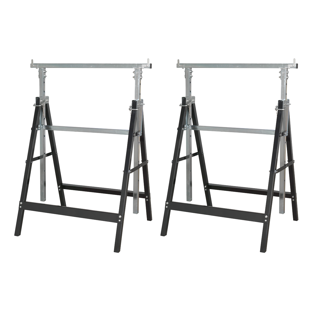Fold Down Telescopic Trestle 200kg Capacity - Pair