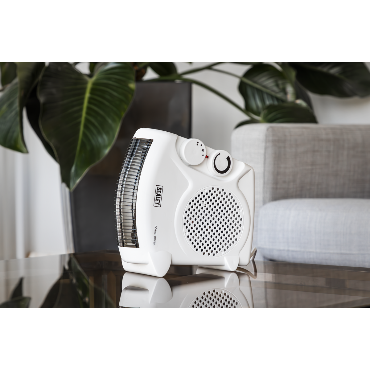 Fan Heater with 2 Heat Settings & Thermostat 2000W/230V