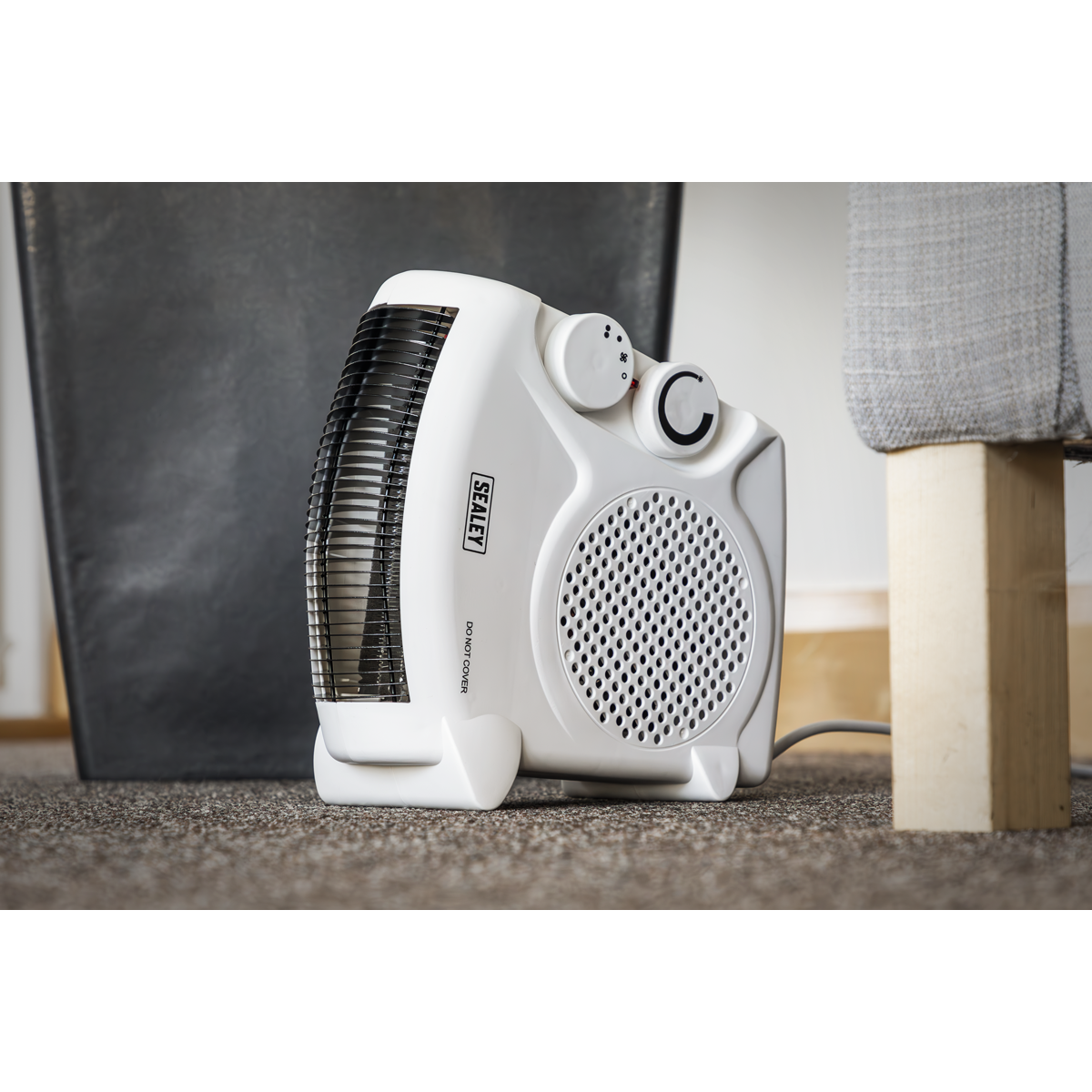 Fan Heater with 2 Heat Settings & Thermostat 2000W/230V