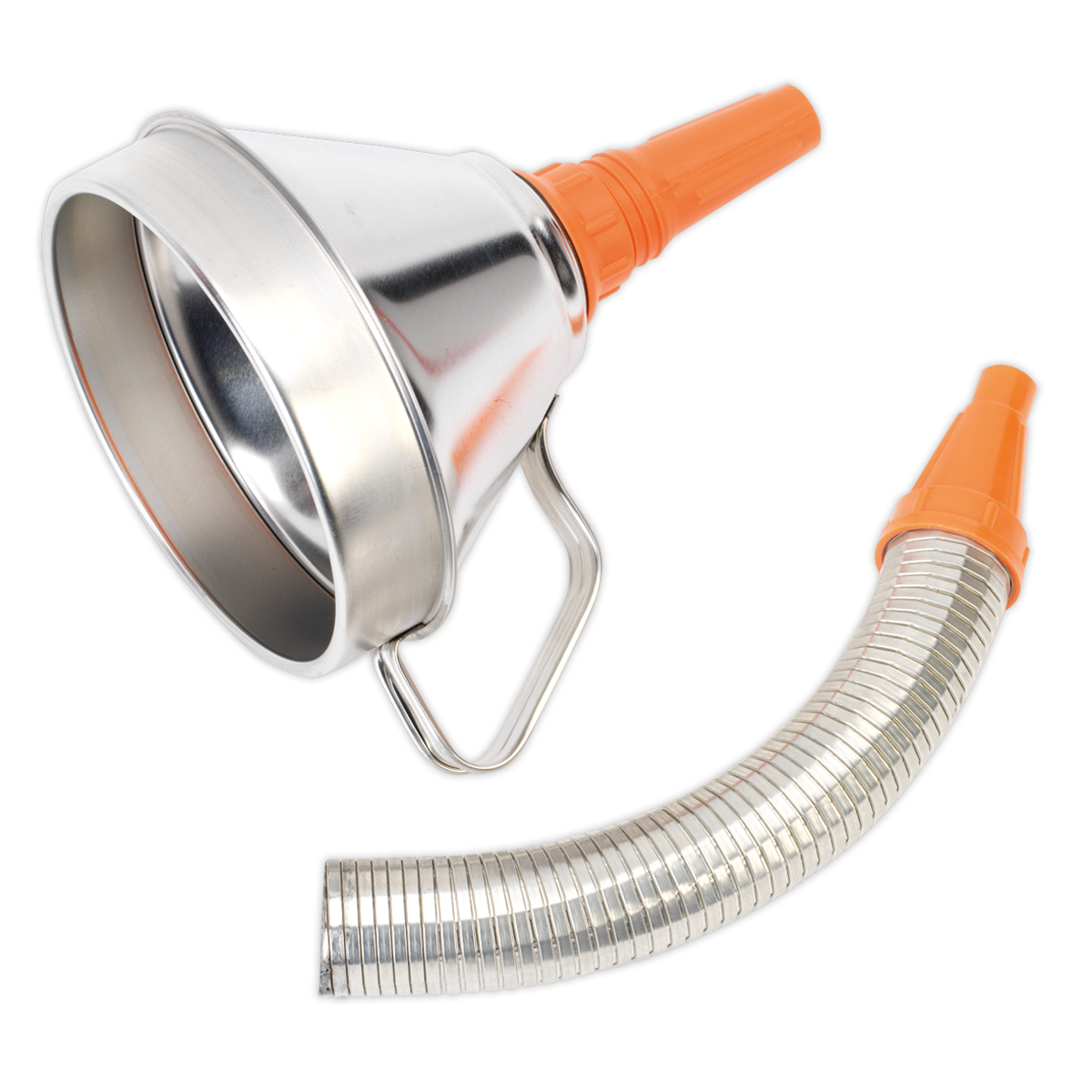Metal Flexible Spout Funnel with Filter 160mm