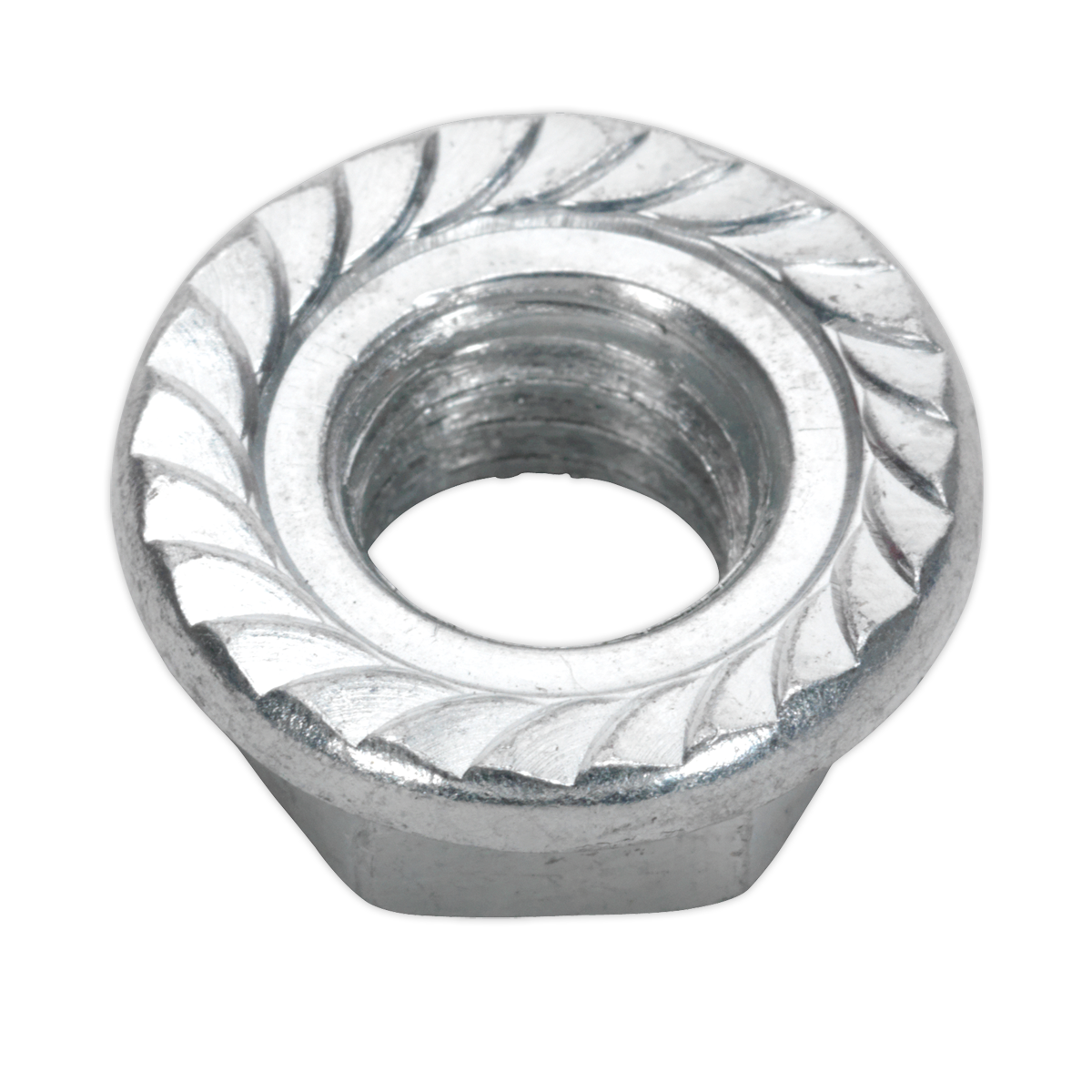 Zinc Plated Serrated Flange Nut M12 - Pack of 50