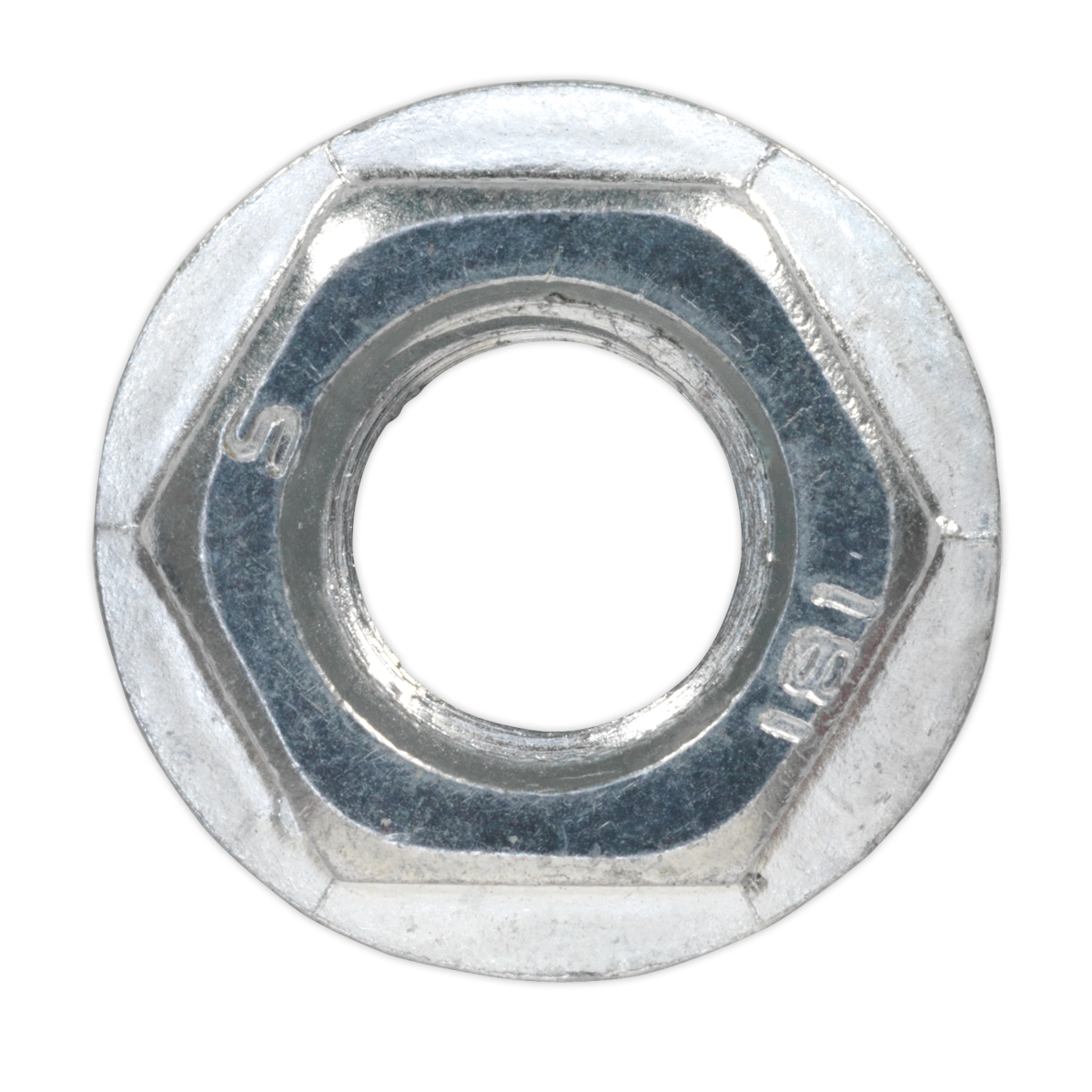 Zinc Plated Serrated Flange Nut M12 - Pack of 50