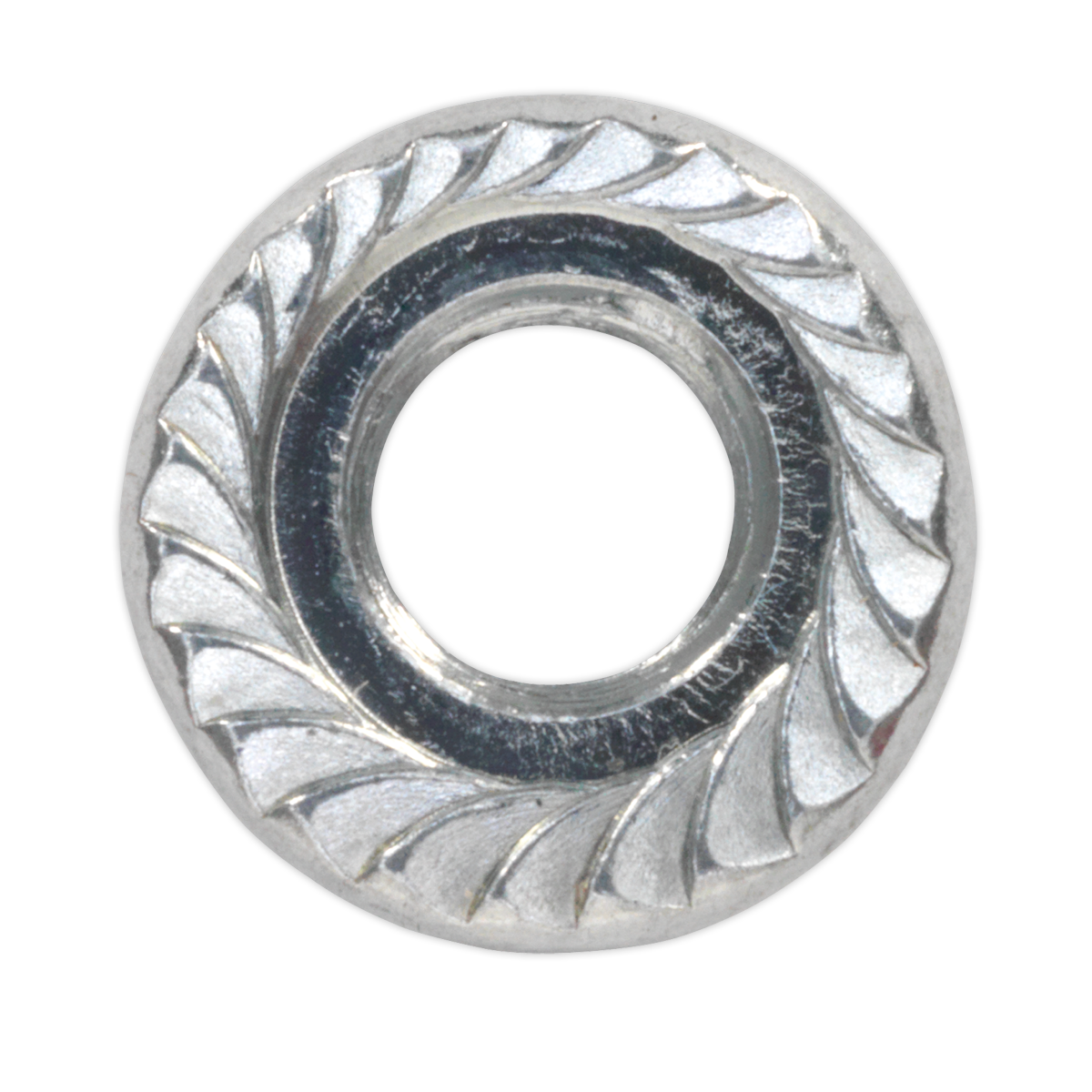 Zinc Plated Serrated Flange Nut M5 - Pack of 100
