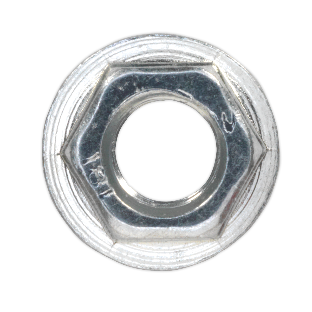 Zinc Plated Serrated Flange Nut M5 - Pack of 100