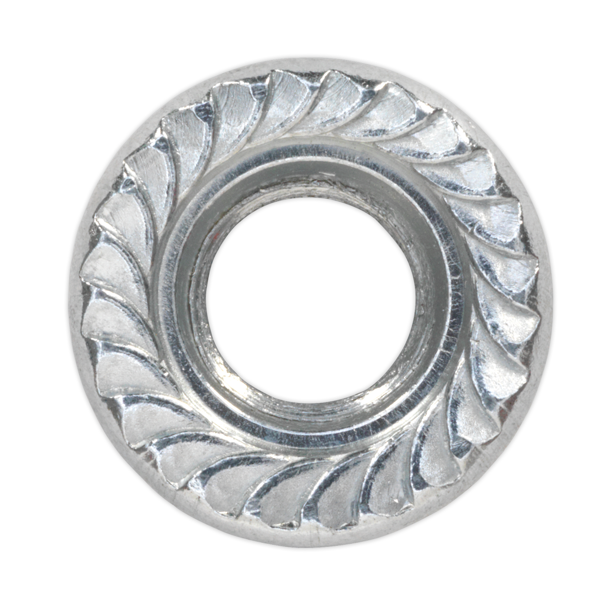 Zinc Plated Serrated Flange Nut M8 - Pack of 100