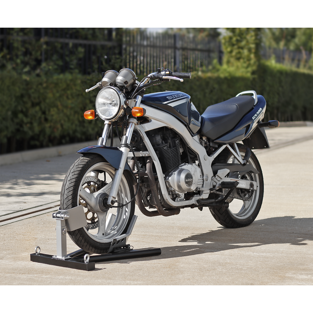 Heavy-Duty Motorcycle Front Wheel Chock