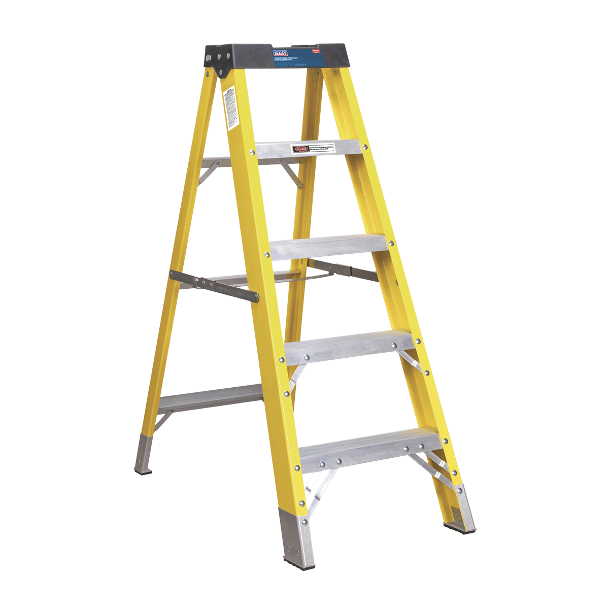 Fibreglass Step Ladder 4-Tread - BS EN 131