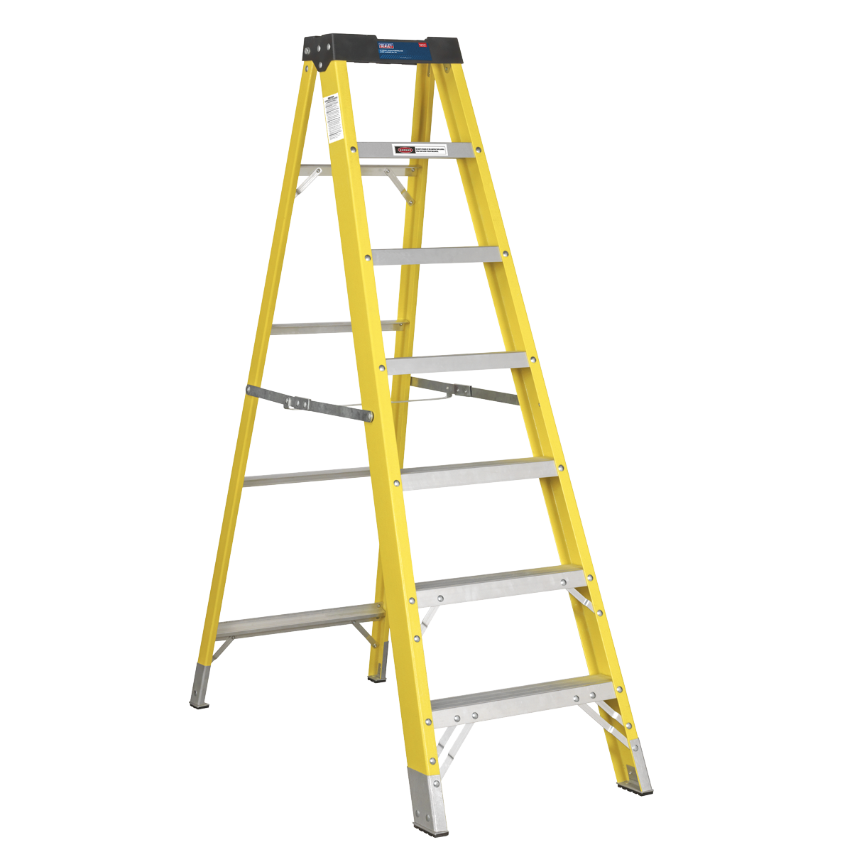 Fibreglass Step Ladder 6-Tread - BS EN 131