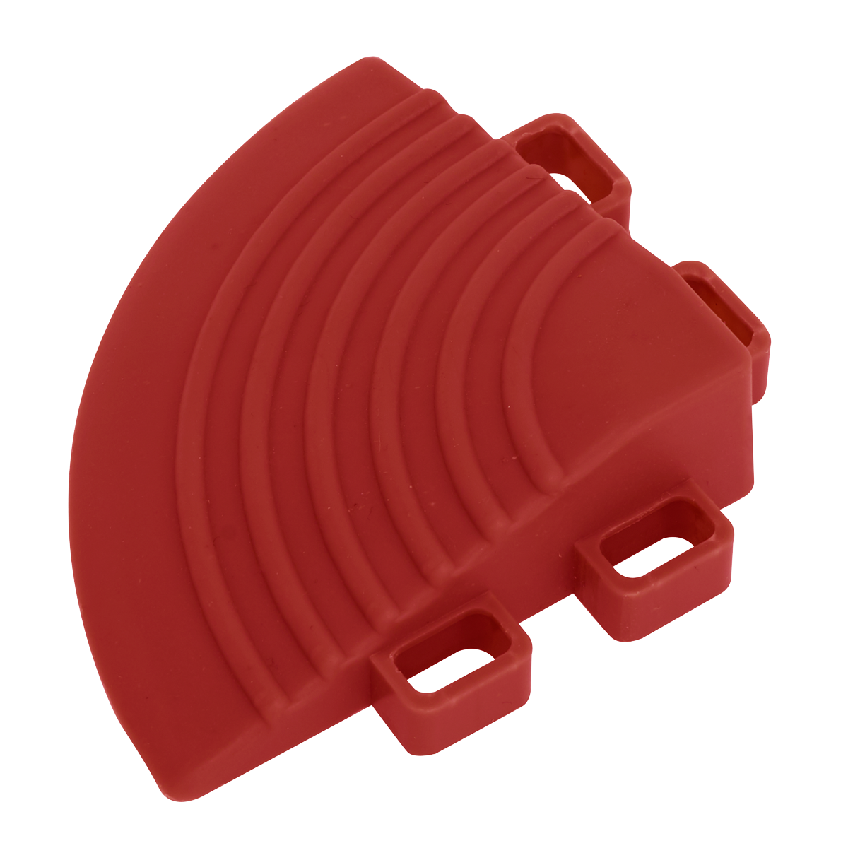 Polypropylene Floor Tile Corners 60 x 60mm, Red - Pack of 4