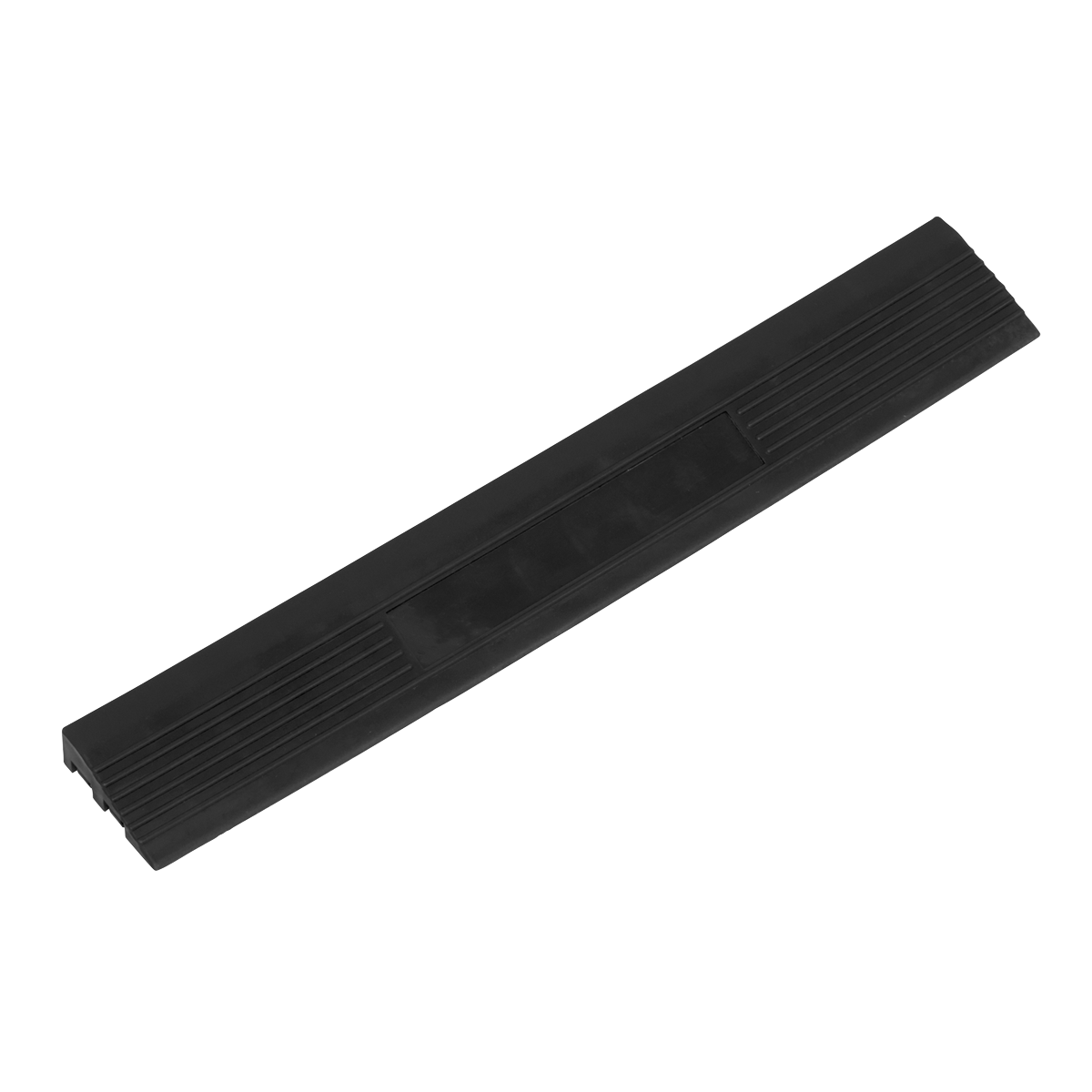 Polypropylene Floor Tile Edge 400 x 60mm, Black Male - Pack of 6