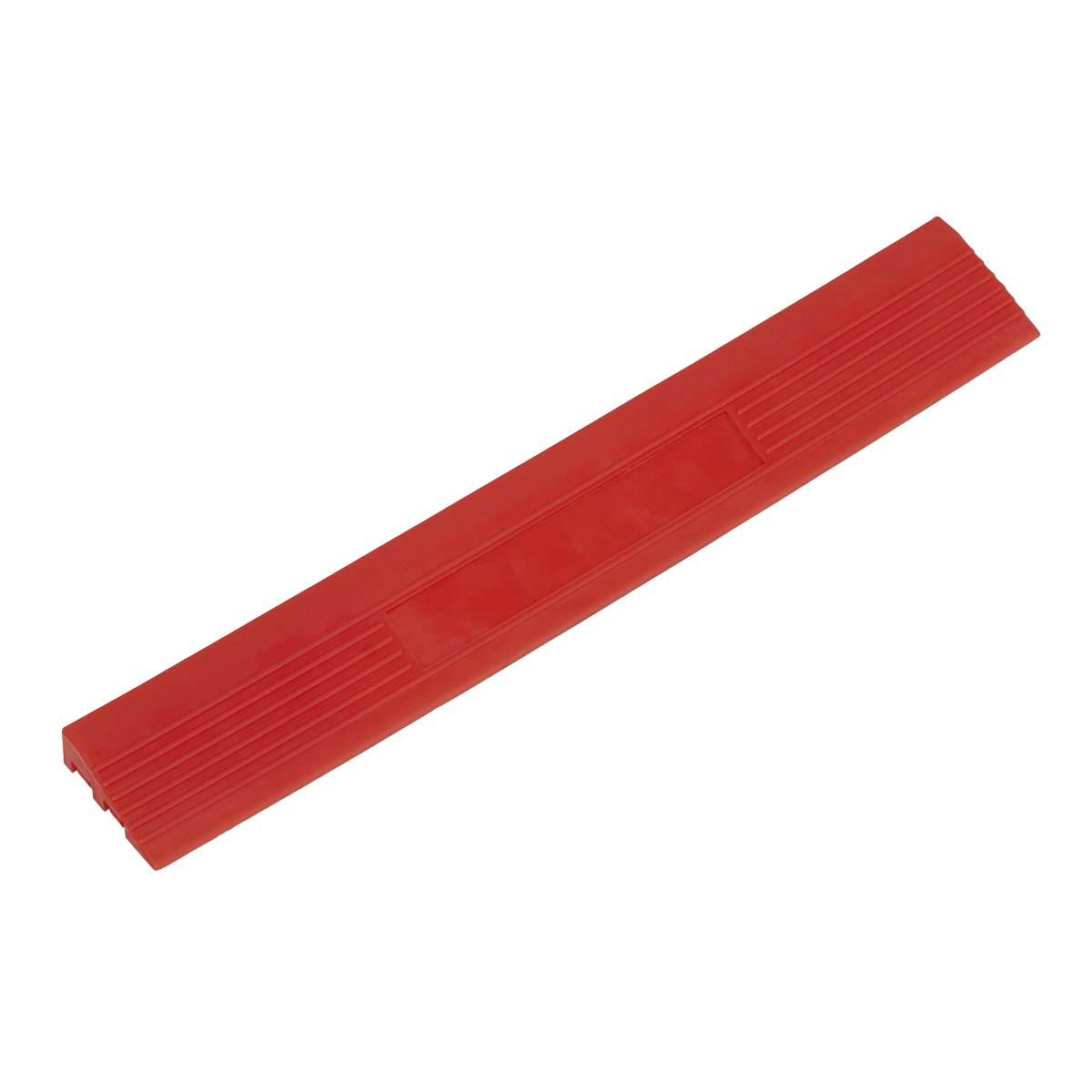 Polypropylene Floor Tile Edge 400 x 60mm, Red Male - Pack of 6