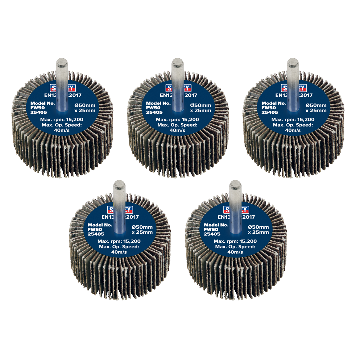 Abrasive Flap Wheel on 6mm Shaft - Pack of 5