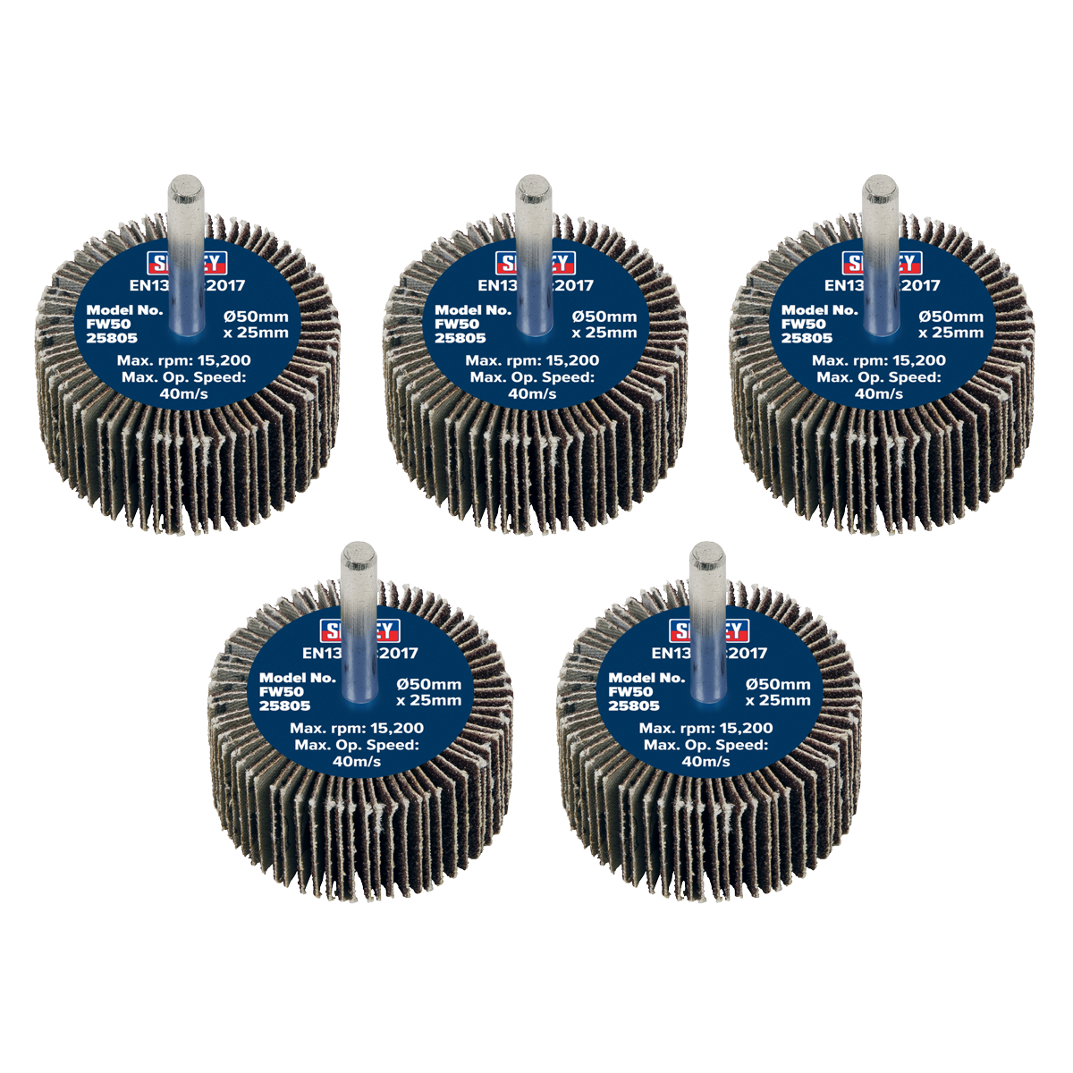 Abrasive Flap Wheel on 6mm Shaft - Pack of 5