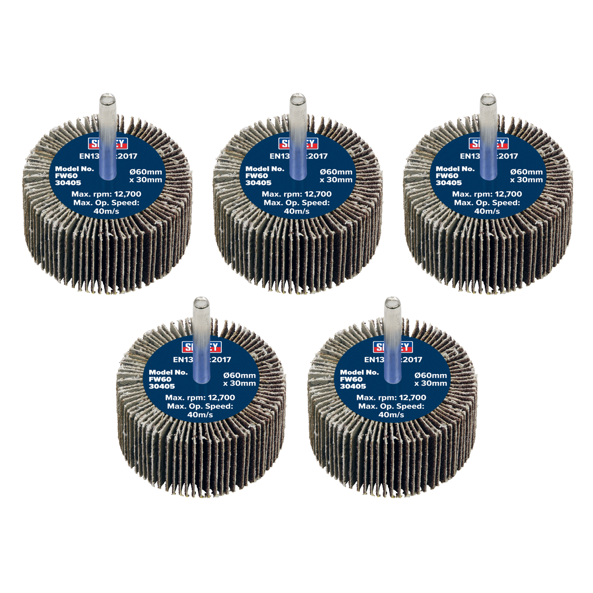 Abrasive Flap Wheel on 6mm Shaft - Pack of 5