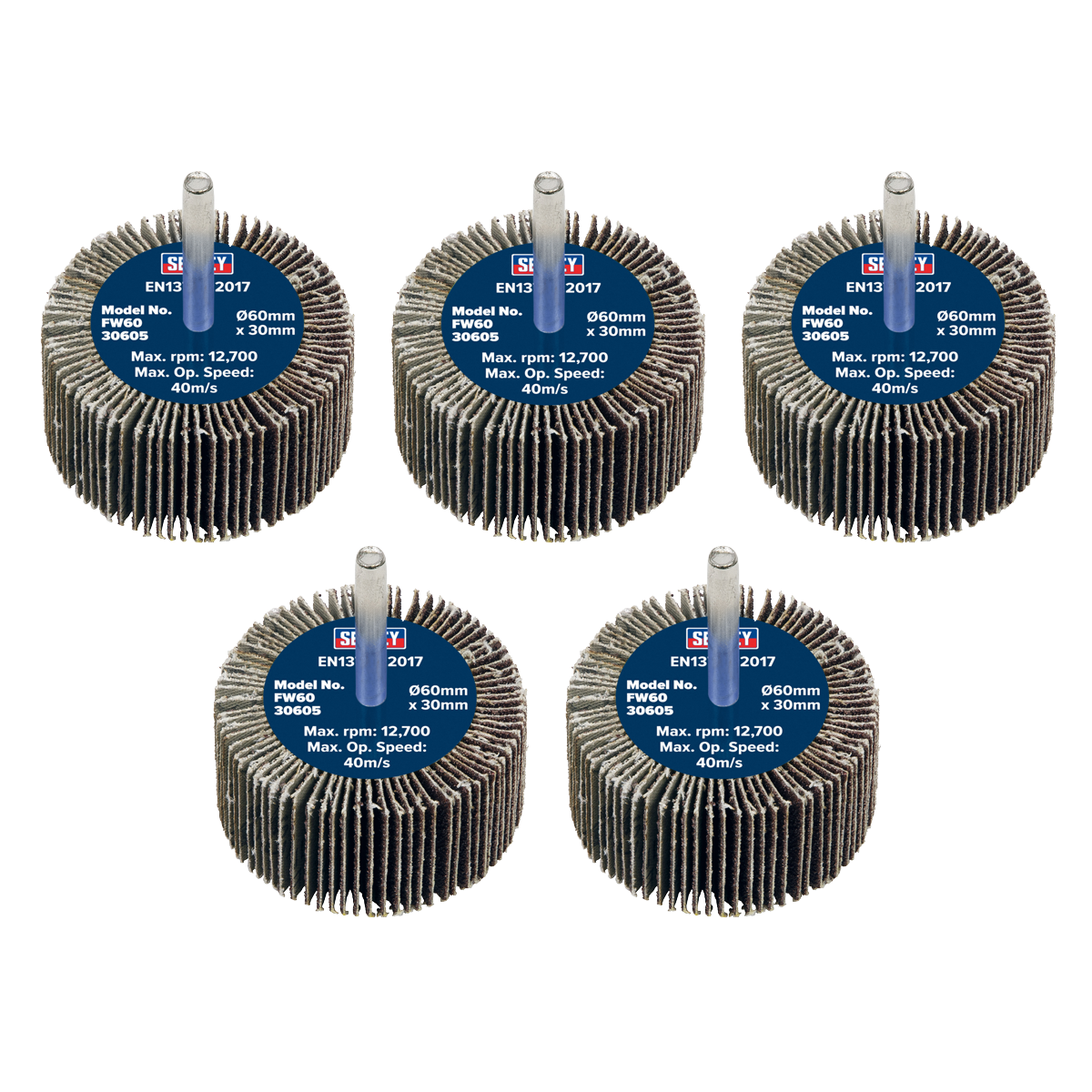 Abrasive Flap Wheel on 6mm Shaft - Pack of 5