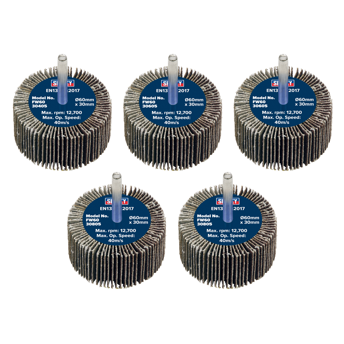 Abrasive Flap Wheel on 6mm Shaft - Pack of 5