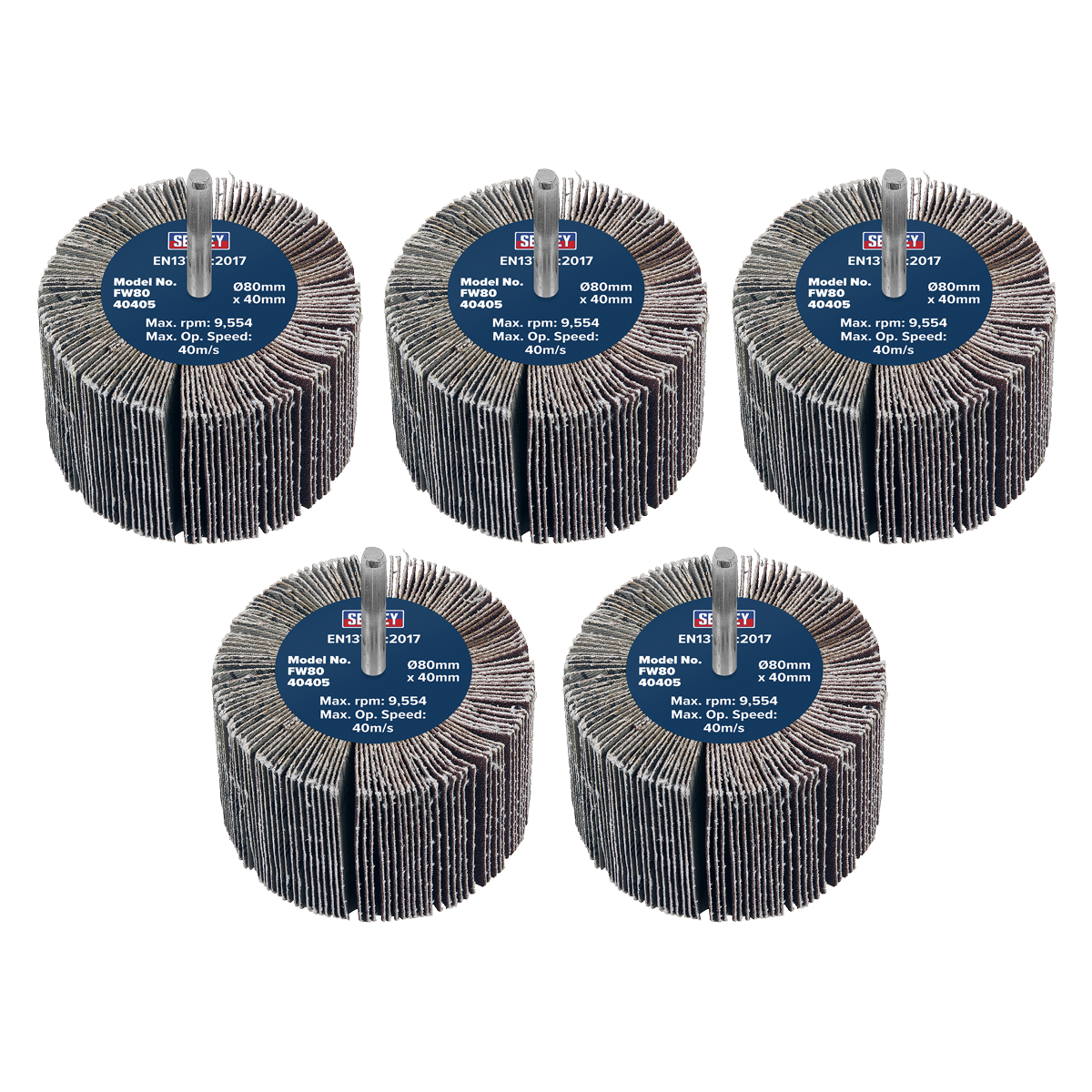 Abrasive Flap Wheel on 6mm Shaft - Pack of 5