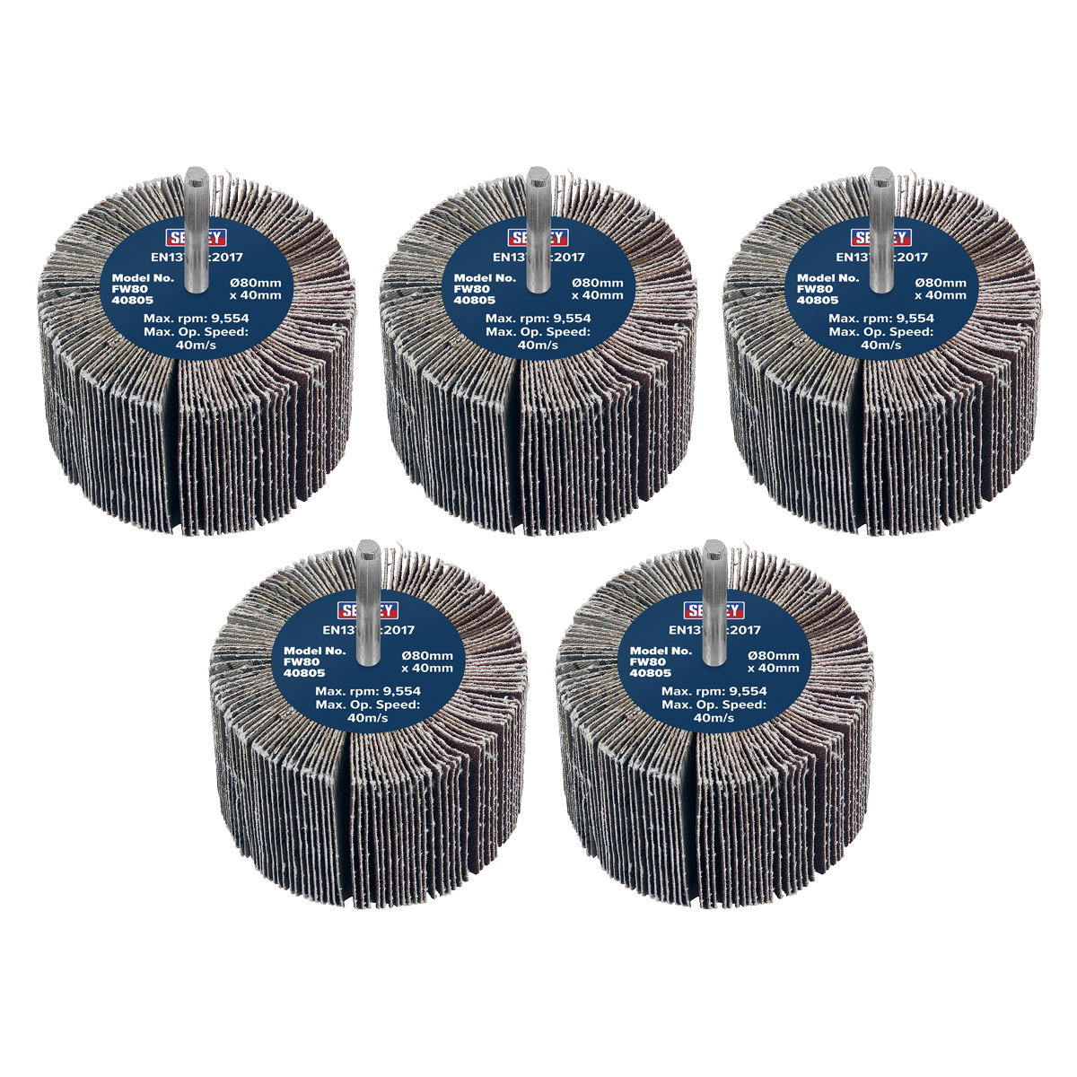 Abrasive Flap Wheel on 6mm Shaft - Pack of 5