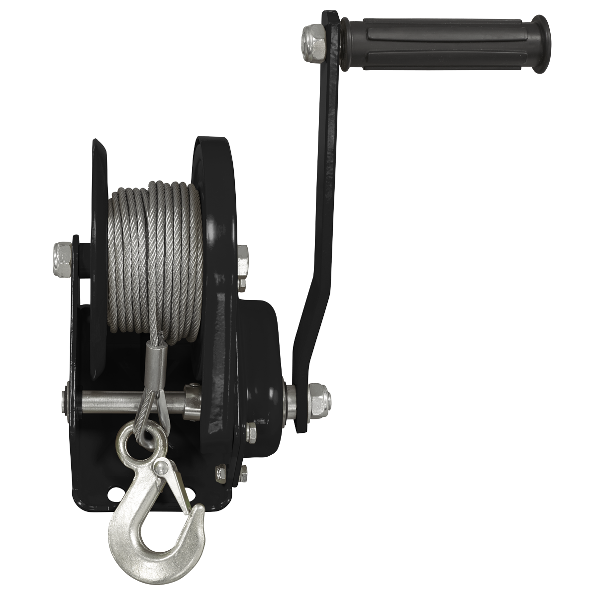 Geared Hand Winch with Brake & Cable 540kg Capacity