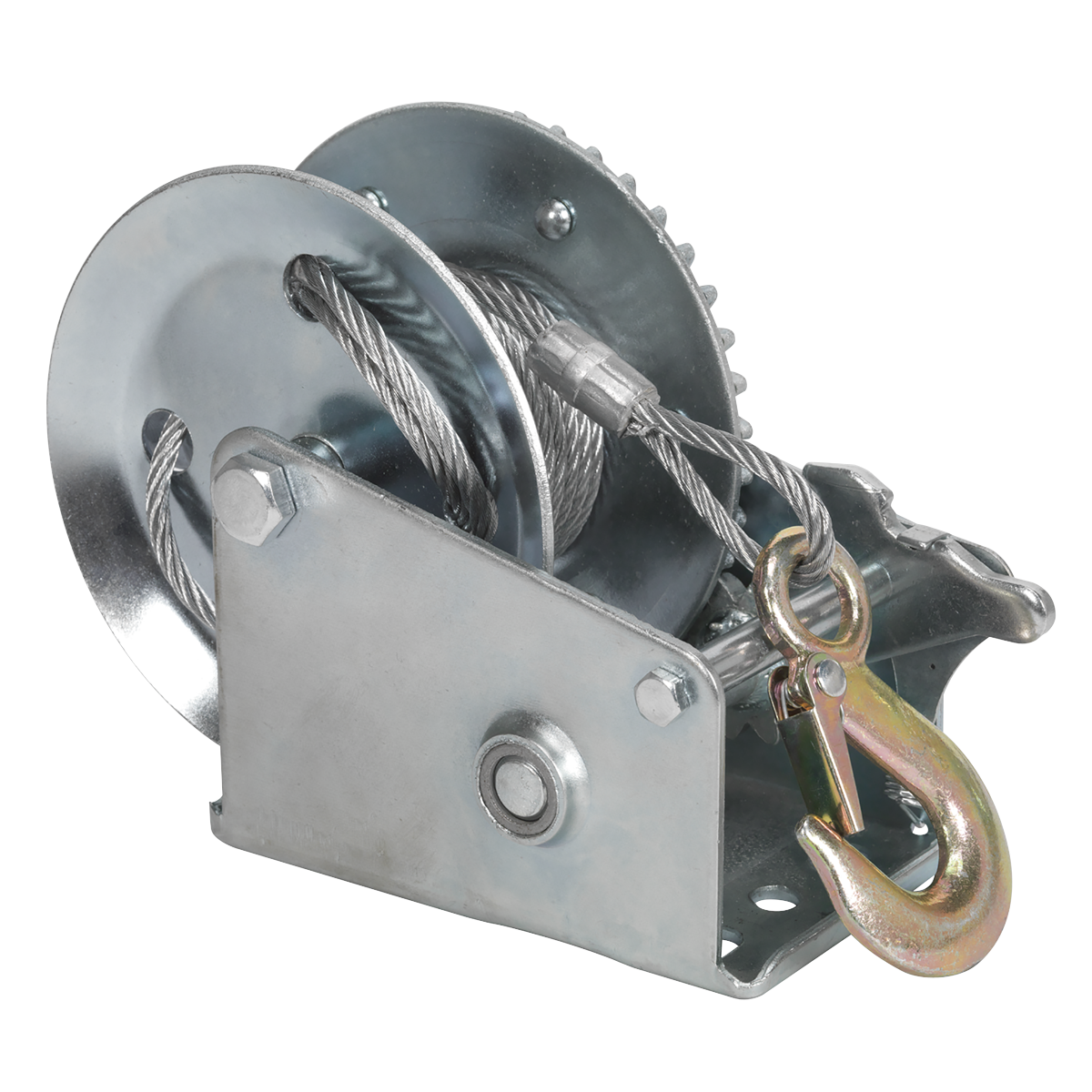 Geared Hand Winch with Cable 540kg Capacity