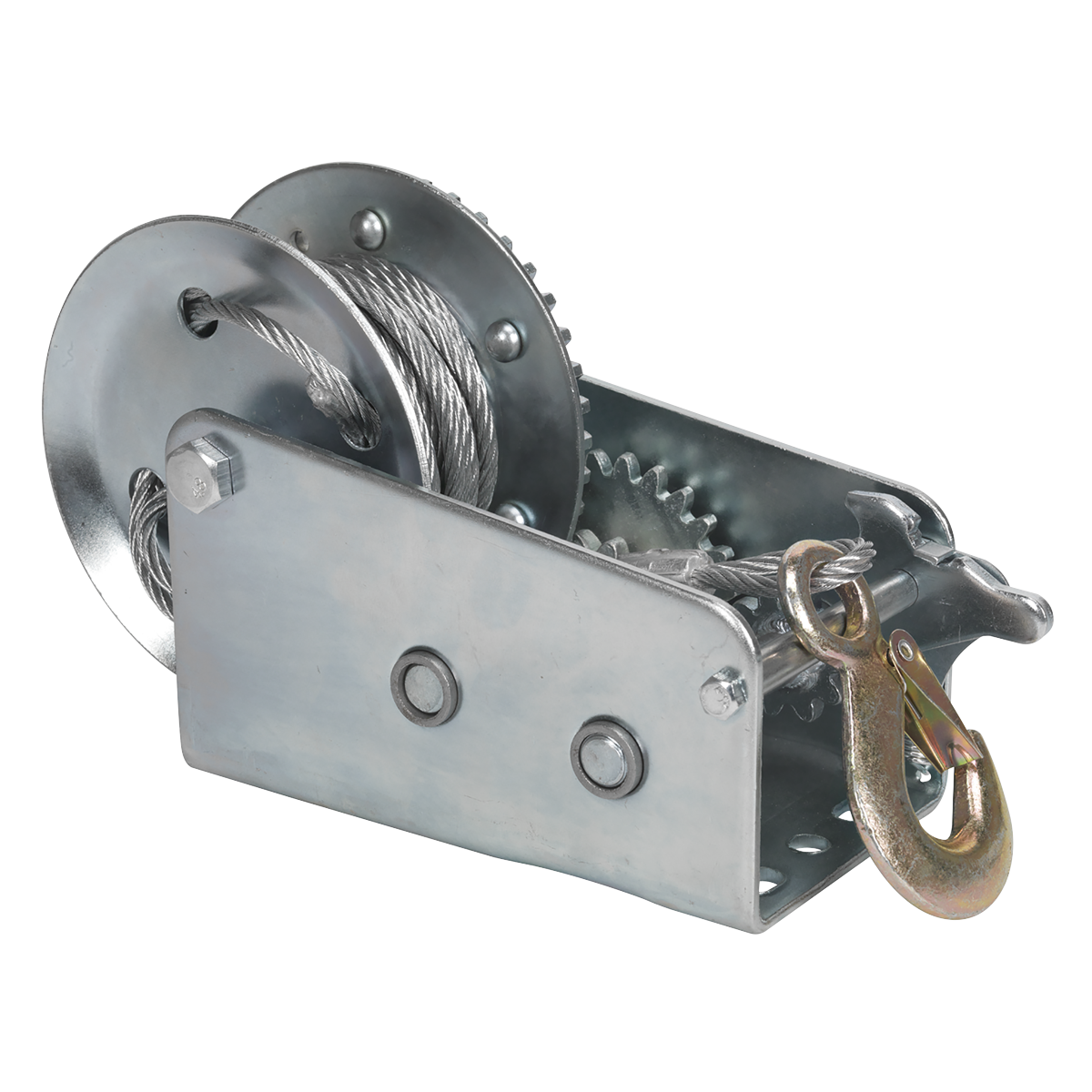 Geared Hand Winch with Cable 900kg Capacity