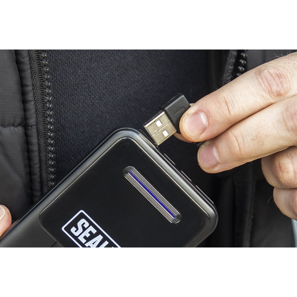5V Heated Rain Jacket with Power Bank