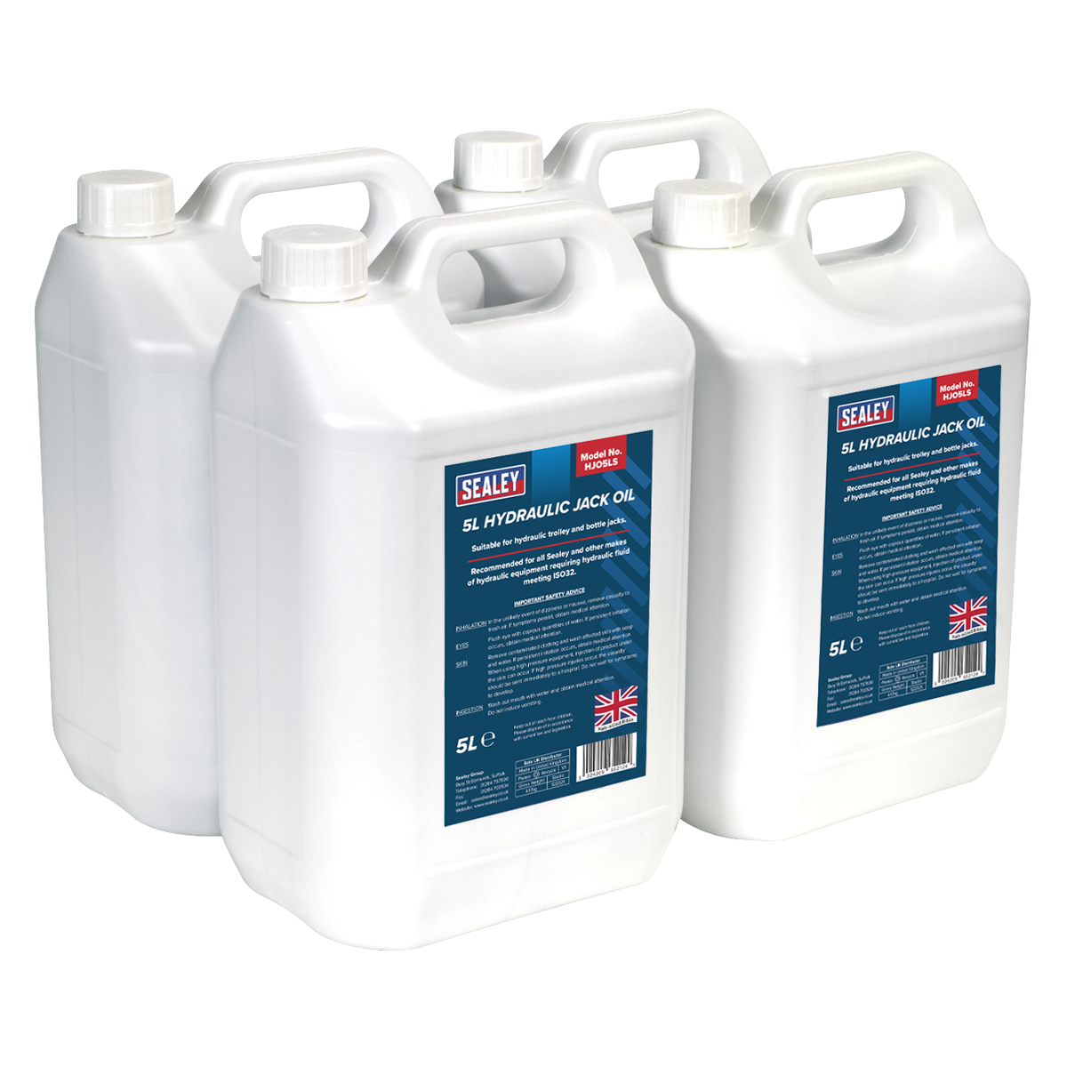 Hydraulic Jack Oil 5L - Pack of 4