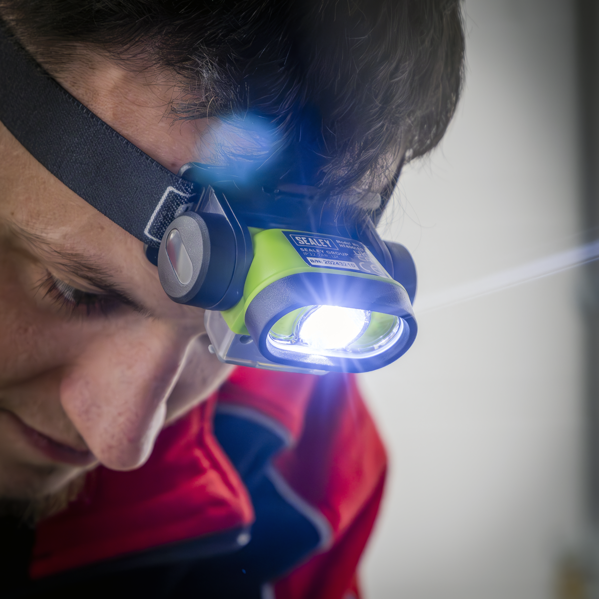 Rechargeable Head Torch with Auto-Sensor 5W & 3W COB LED
