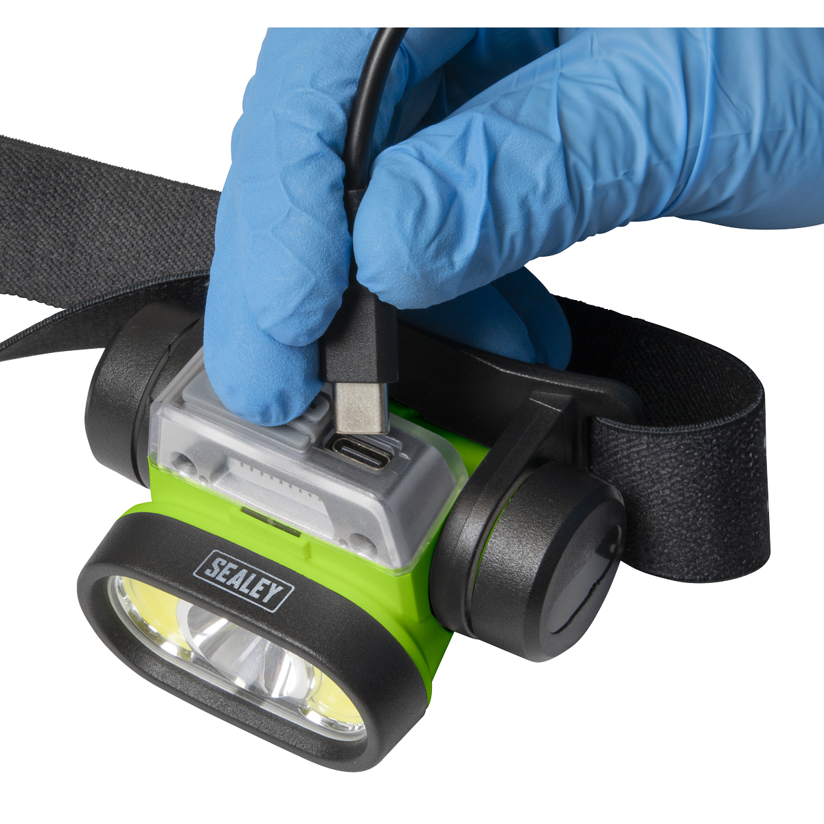 Rechargeable Head Torch with Auto-Sensor 5W & 3W COB LED