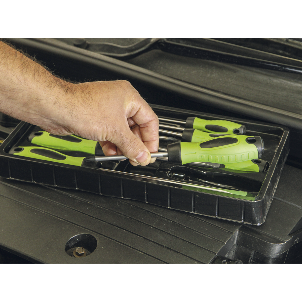 Premier Screwdriver Set 8pc - Hi-Vis Green