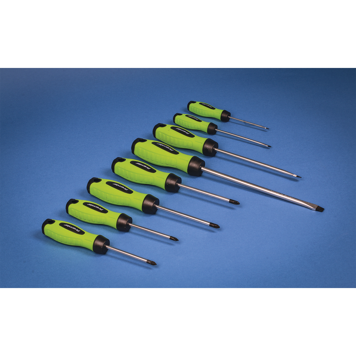 Premier Screwdriver Set 8pc - Hi-Vis Green