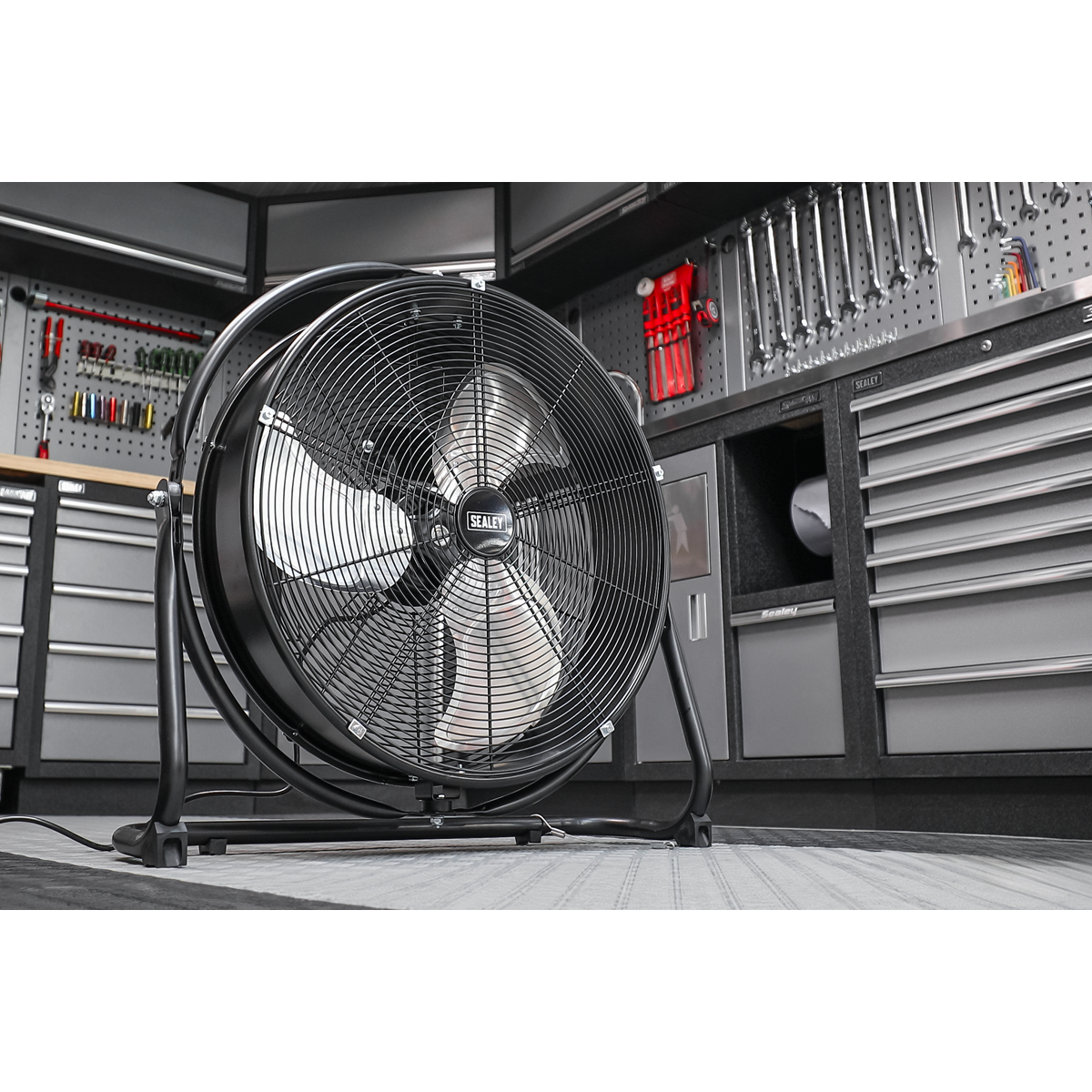 Industrial High Velocity Orbital Drum Fan 230V