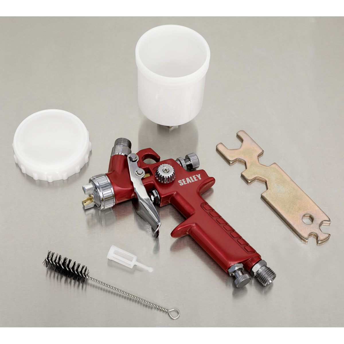 Workshop Series HVLP Gravity Feed Touch-Up Spray Gun 0.8mm Set-Up