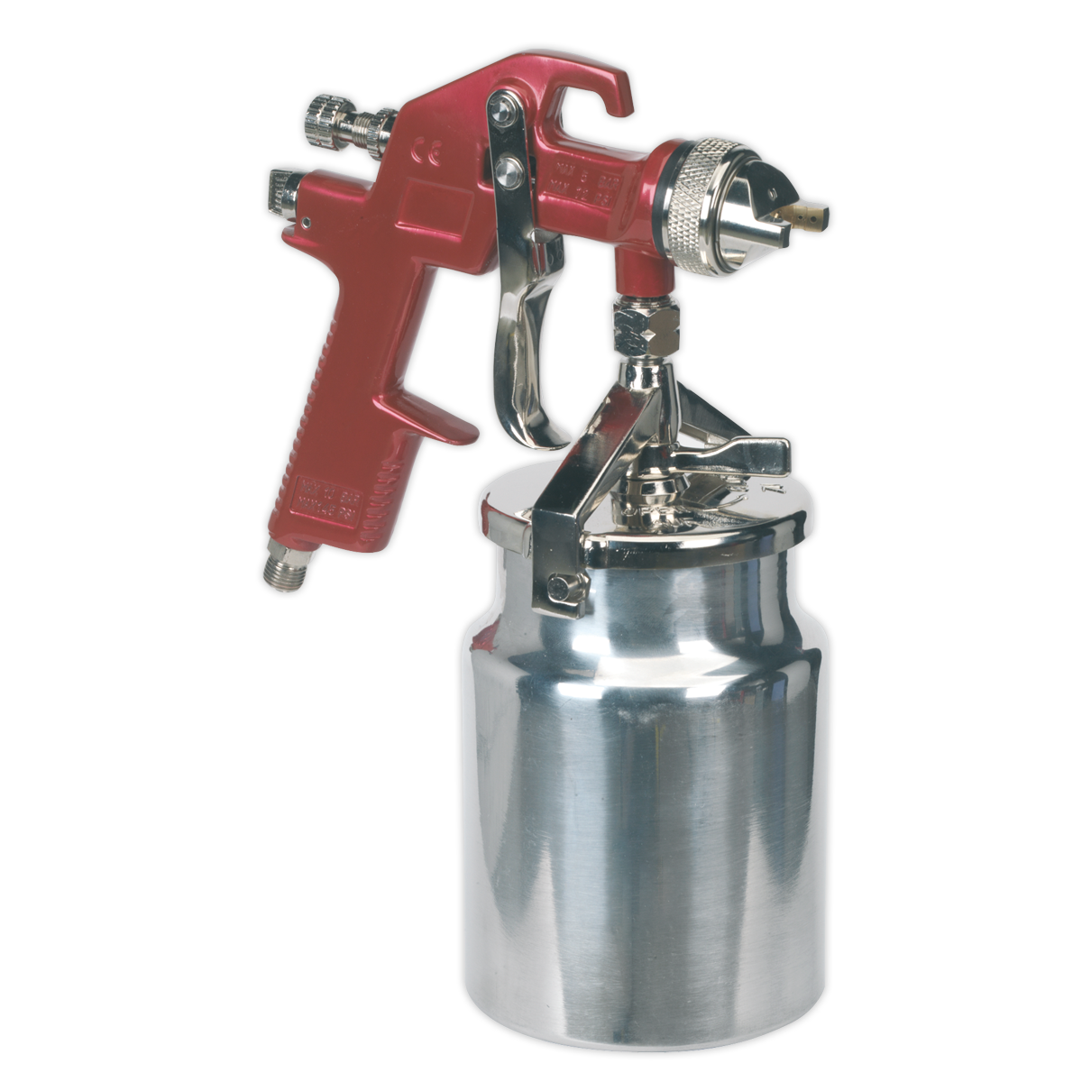 Workshop Series HVLP Suction Feed Spray Gun 1.7mm Set-Up