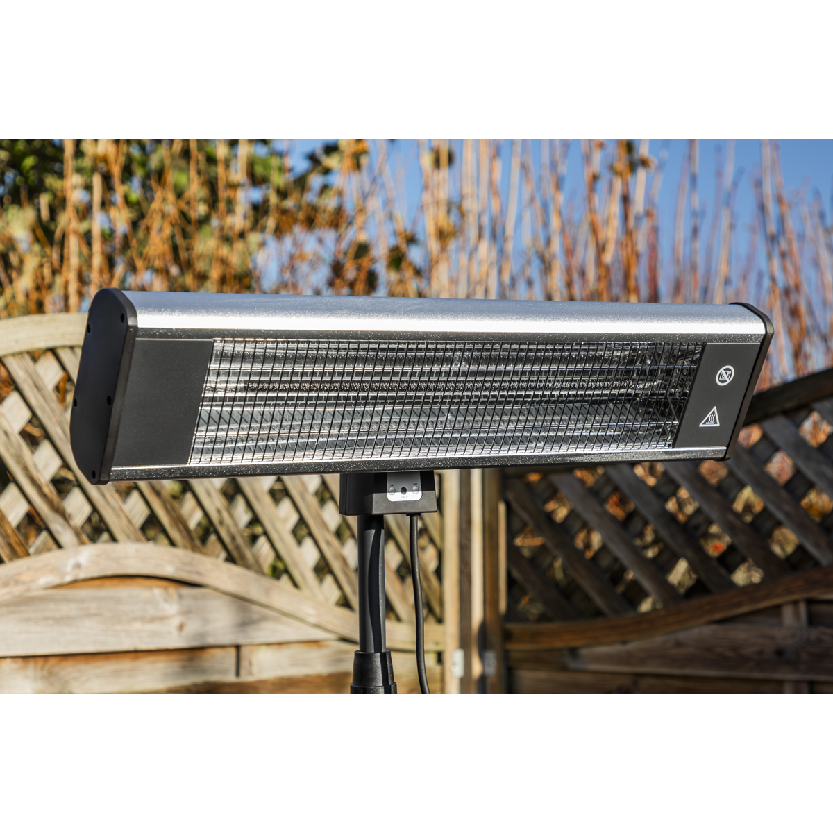 High Efficiency Carbon Fibre Infrared Patio Heater with Telescopic Floor Stand 1800W/230V