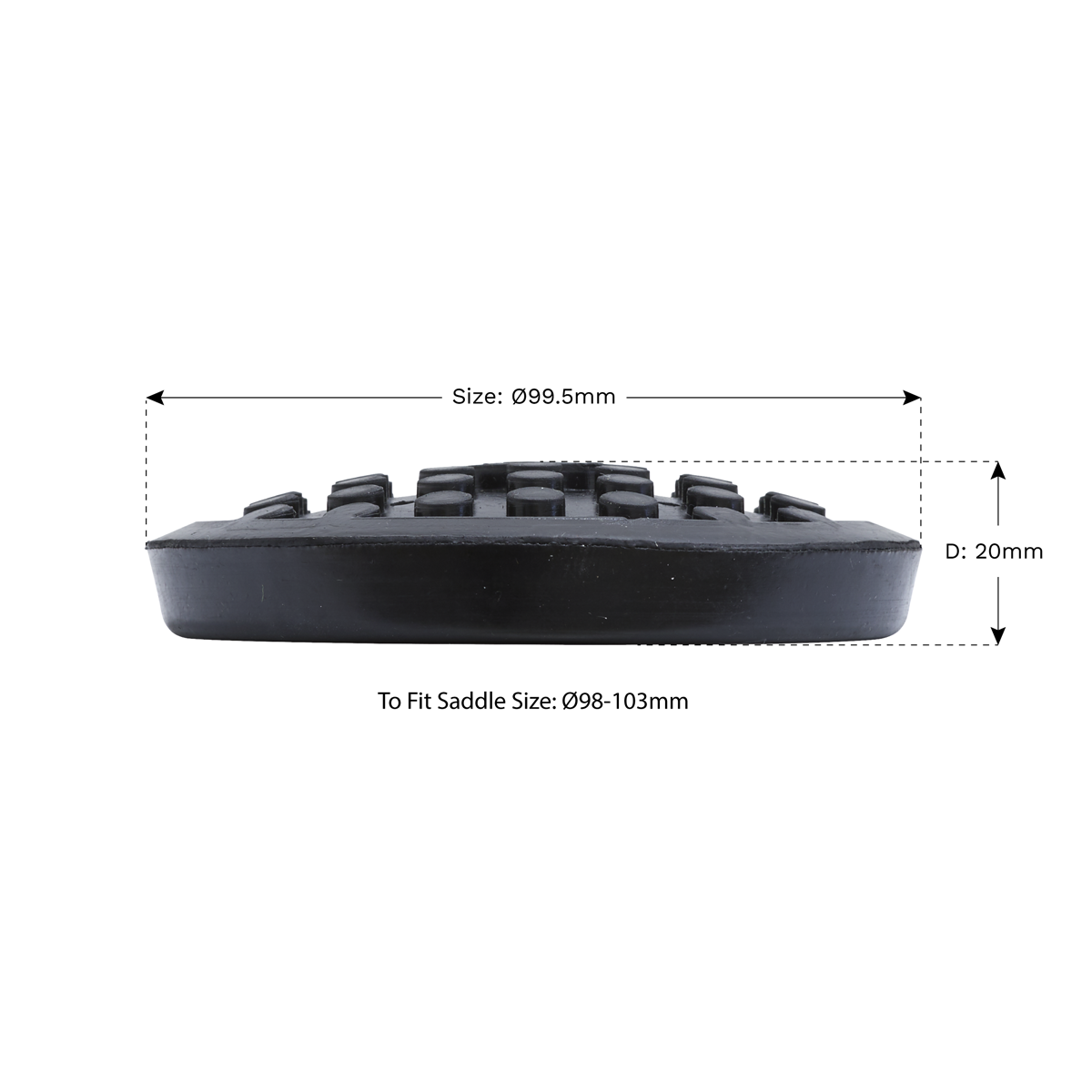 Safety Rubber Jack Pad - Type C JP19