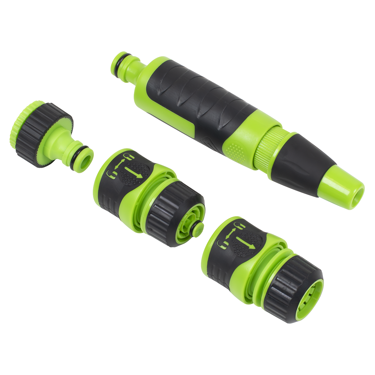 Deluxe Hose Nozzle & Connector Set 4pc