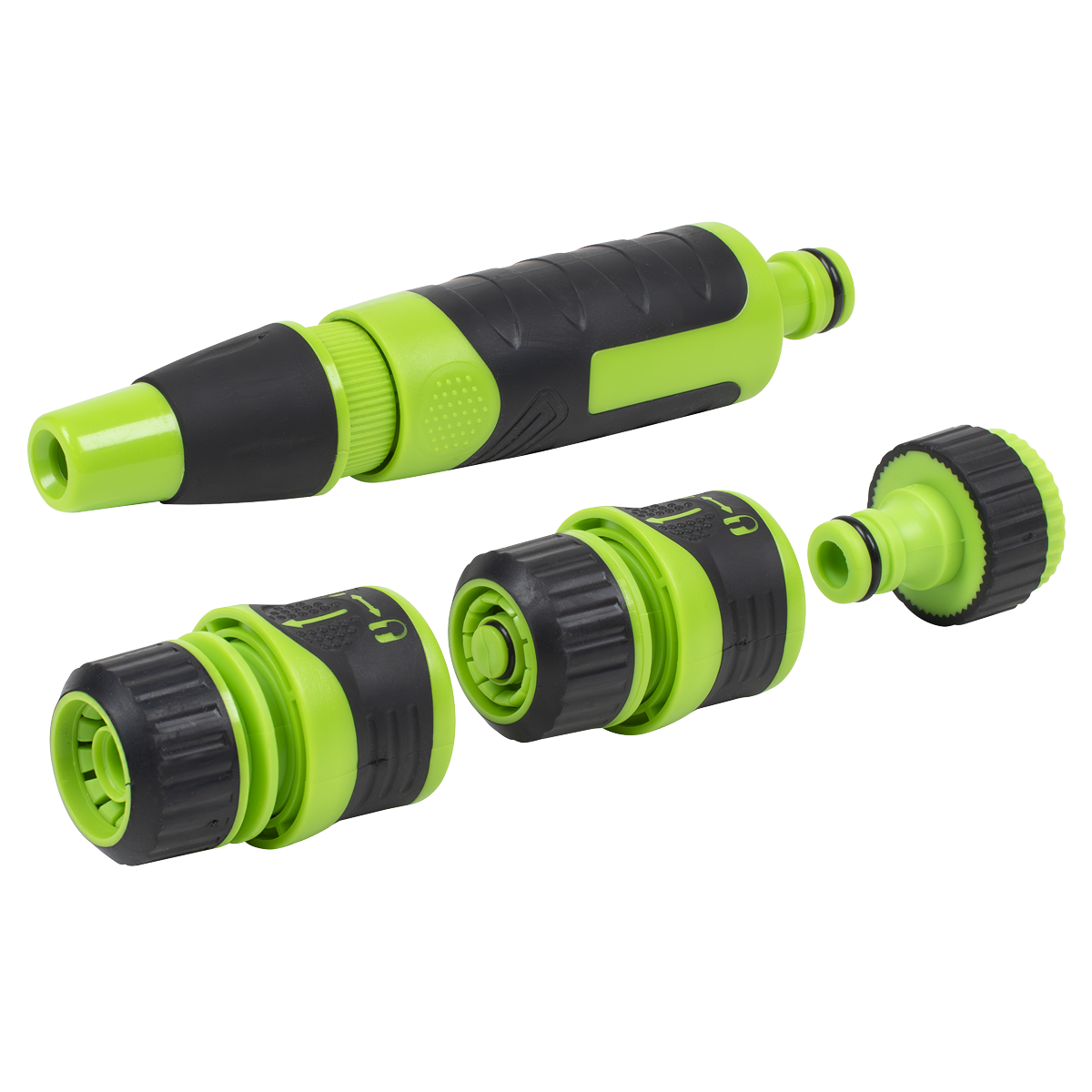 Deluxe Hose Nozzle & Connector Set 4pc
