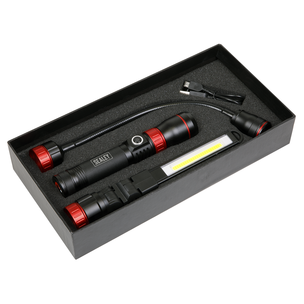 3-in-1 Interchangeable Rechargeable Inspection Light COB LED