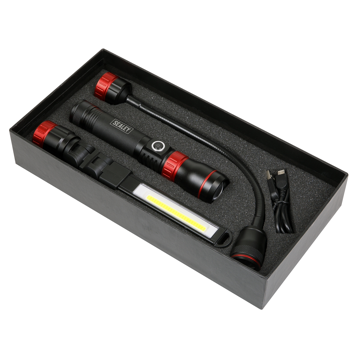3-in-1 Interchangeable Rechargeable Inspection Light COB LED