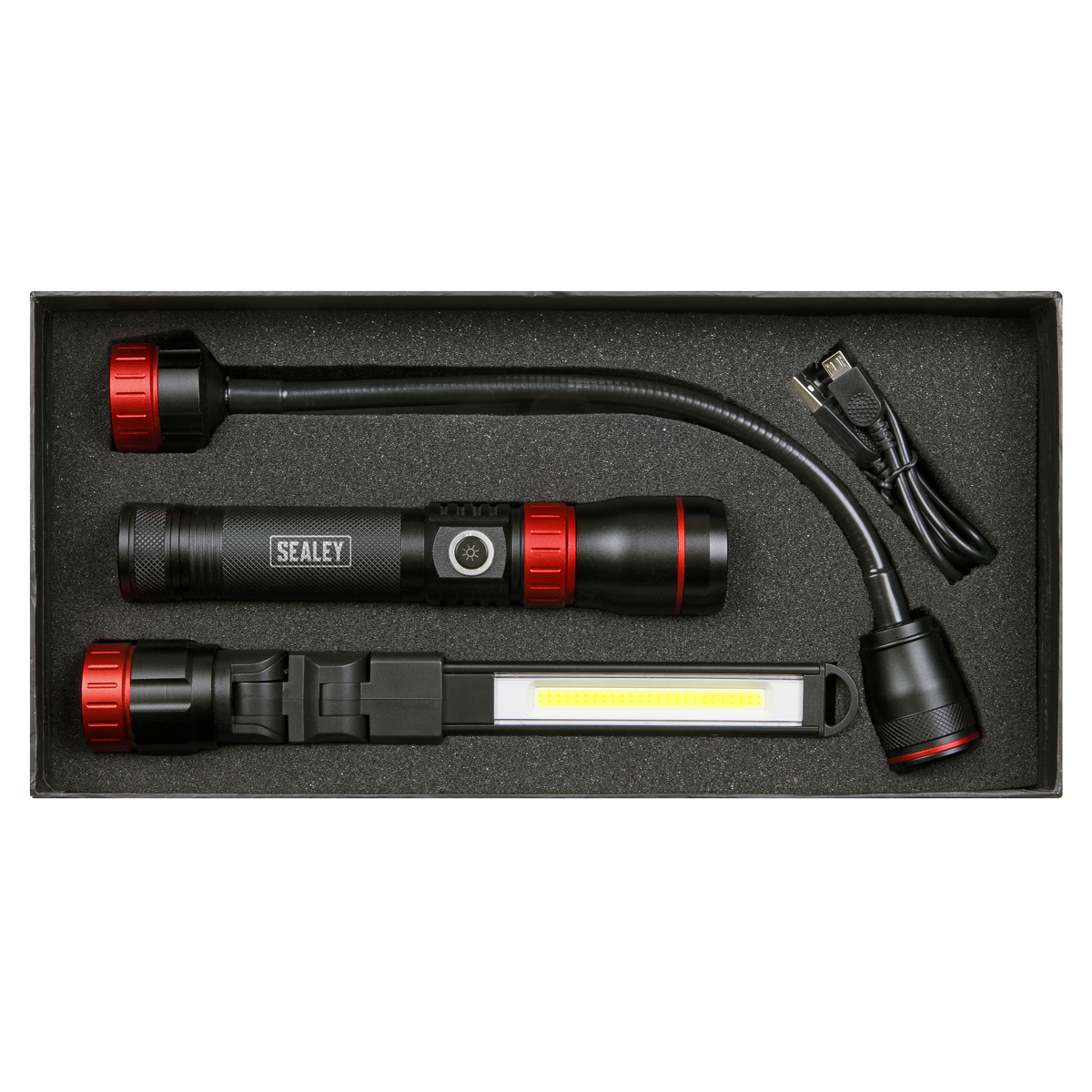 3-in-1 Interchangeable Rechargeable Inspection Light COB LED