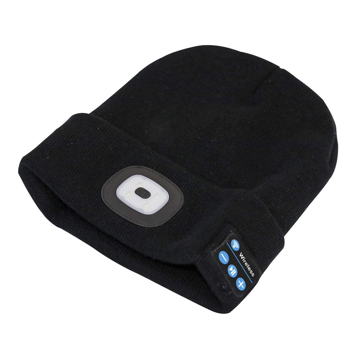 Rechargeable USB Beanie Hat with Wireless Headphones 1W SMD LED