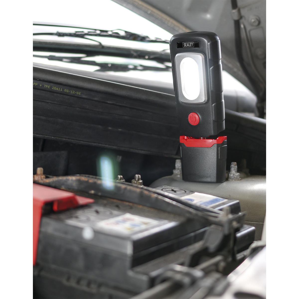 Rechargeable 360° Inspection Light 3W COB & 1W SMD LED - Black