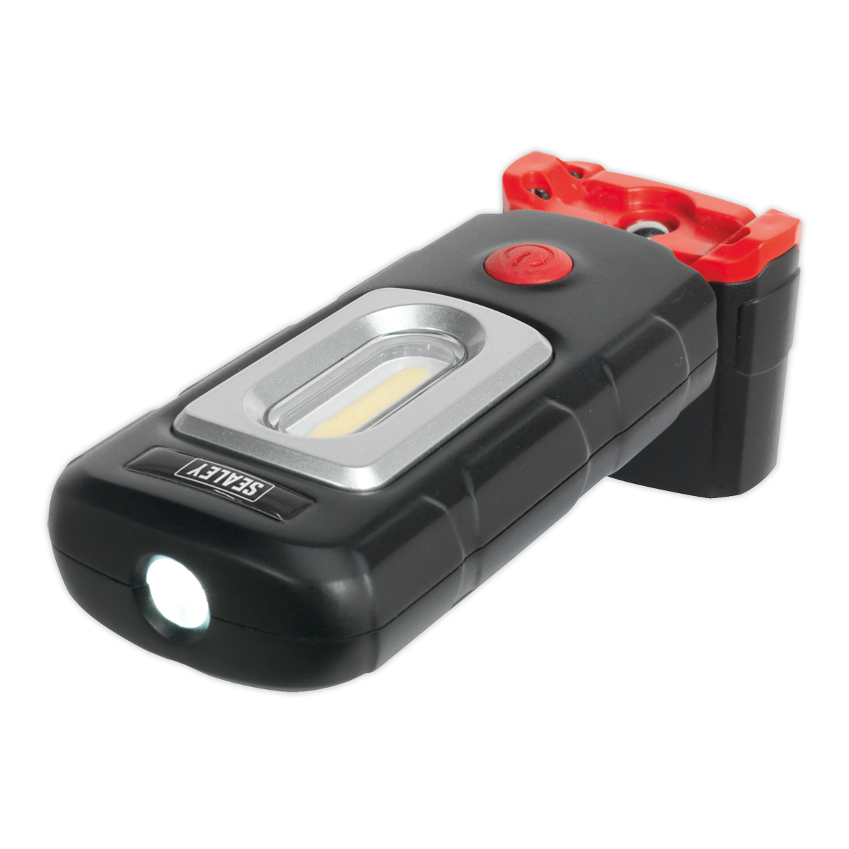 Rechargeable 360° Inspection Light 3W COB & 1W SMD LED - Black